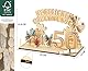 Giftota 50 Geburtstag Geschenk Mann Frau, 50. Geburtstag Geldgeschenk aus Holz, 50 Geburtstag Holzdeko