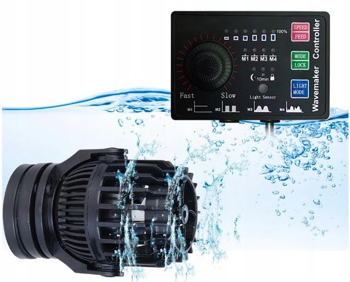 W-25 Pompa Cyrkulacyjna do Akwarium z Kontrolerem, 8000l/h, 23W, DC 24V, 78mm x 108mm