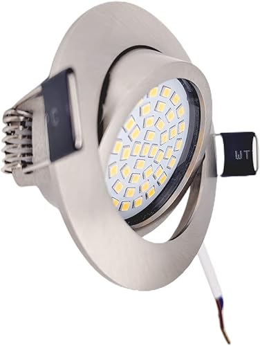 Miniatura 3 de Luz LED regulable de 3 vías, luz LED de 3 pulgadas, cardán empotrado, 6 W, 4000 K, temperatura, giratoria, retroadaptación, cardán para techo con