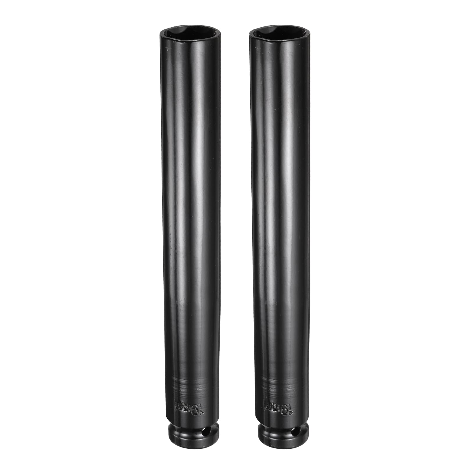 sourcing map 2pcs 6-Point Deep Impact Socket 1/2" Drive 19mm Metric Socket 7.6" (193mm) Extra Long Heat-Treated 45# Steel for Home Auto Spindle Axle Hex Nuts Bolts Repair, Black โ image 1