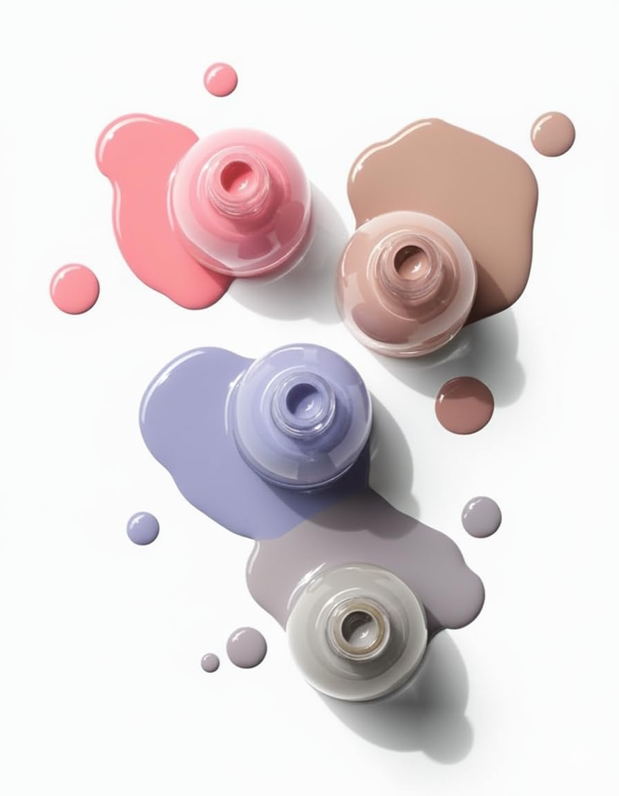mishae nail polish set for women, 4 shades – quick dry | long lasting | chip resistant | gift set | 6ml each (pastel glow)