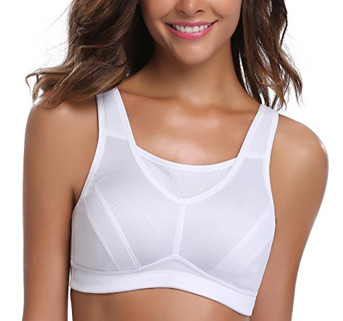 Image of Wingslove High Impact Sports Bras for Women Plus Size Non Padded Wirefree Workout Bra Bounce Control
