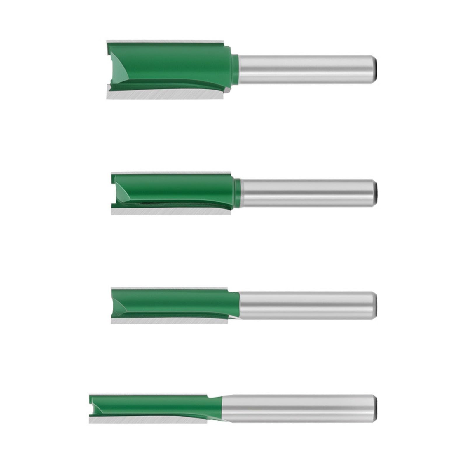 of 4 Carbides Trimming Router Bits 1 / 4Inch Shank for Edges in Woodworking Shaping Router Bit Set