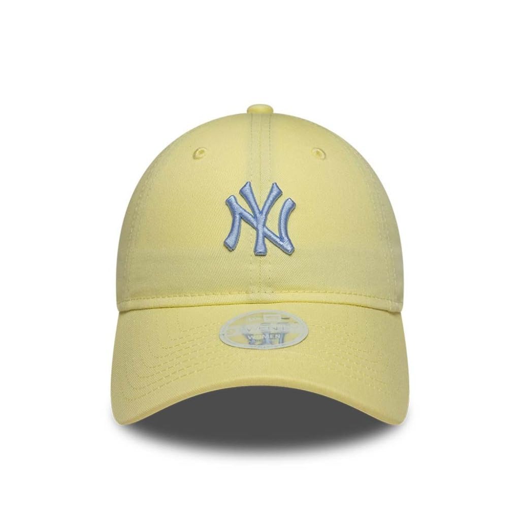 New Era Women's Pastel Yellow 9Twenty League Essential Mlb New York Yankees Baseball Cap Hat