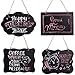 Small Chalkboard Hanging Signs Erasable Double Sided Chalkboard Sign Message Sign Small Blackboard for Wedding