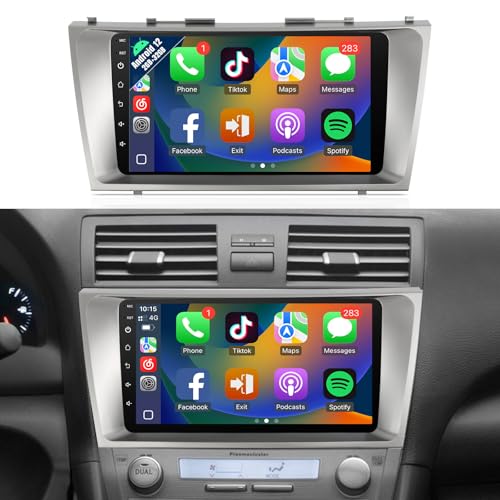 Naifay Android Car Stereo for Toyota Camry (Non-J.B.L Version) 2006-2011 Radio 2G+32G 9inch IPS Touch Screen for Toyota Camry Radio with Carplay Android Auto/Bluetooth/GPS/WiFi/Camera+MIC