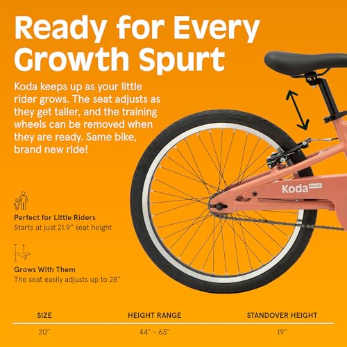 Image of Retrospec Koda Plus Kids Bike for Boys & Girls Ages 6-8 Years - Children's Bicycle, Adjustable Seat & Handlebars
