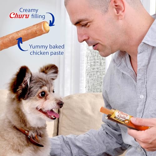 INABA Churu Rolls Joint Support for Dog, Functional Lickable Dog Treat with Taurine & Green Tea Extract, 1.26oz Each, 18 Tubes Total, Chicken with Cheese Recipe - image 6