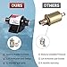 CarBole 42S Electric Gasoline Fuel Pump Universal 5/16 inch Inlet and Outlet 12V 1-2A 28GPH 2-3.5 PSI