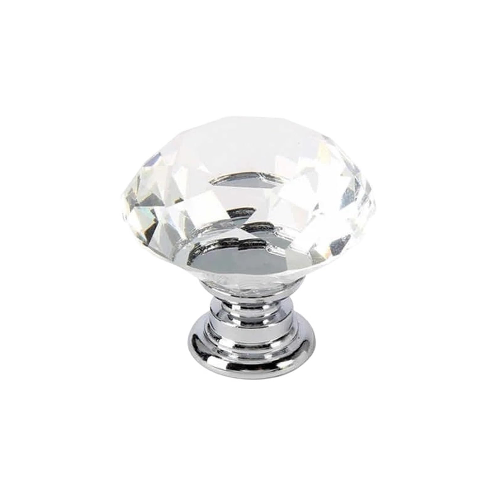 XFHtyCJ 10pcs Diamond Shape Crystal Glass Cabinet Drawer Knobs