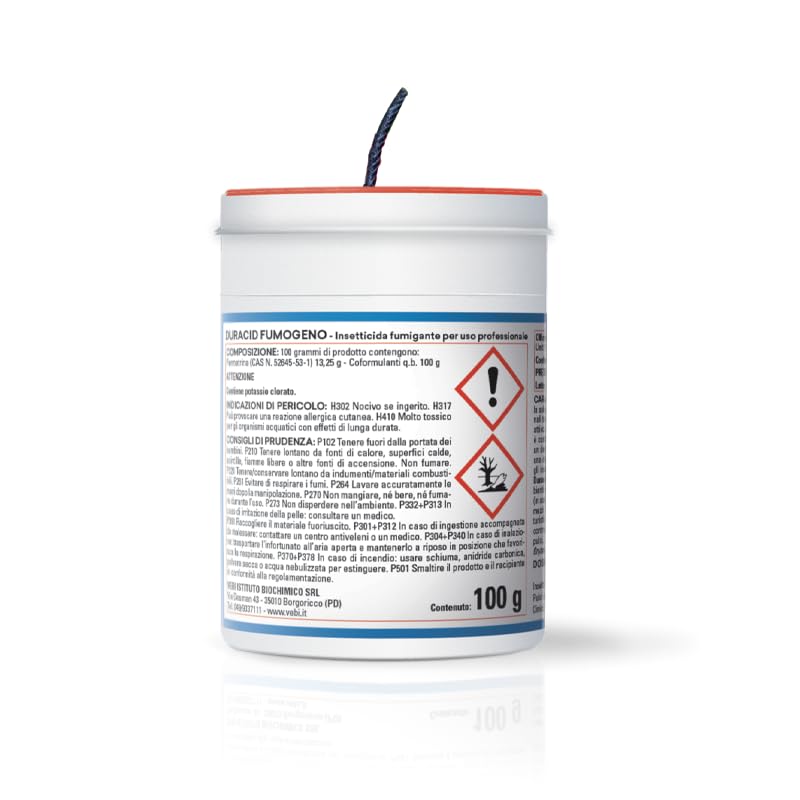 Vebi Duracid fumogeno 27 g blatte insetticida