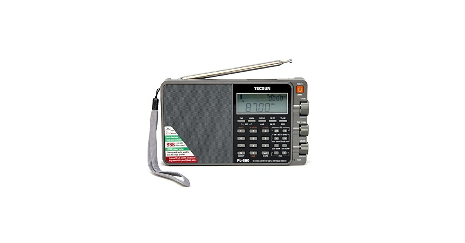 TECSUN PL-880 ラジオ受信機 Tecsun PL-880 FM/AM/MW/LW/SW SSB フル