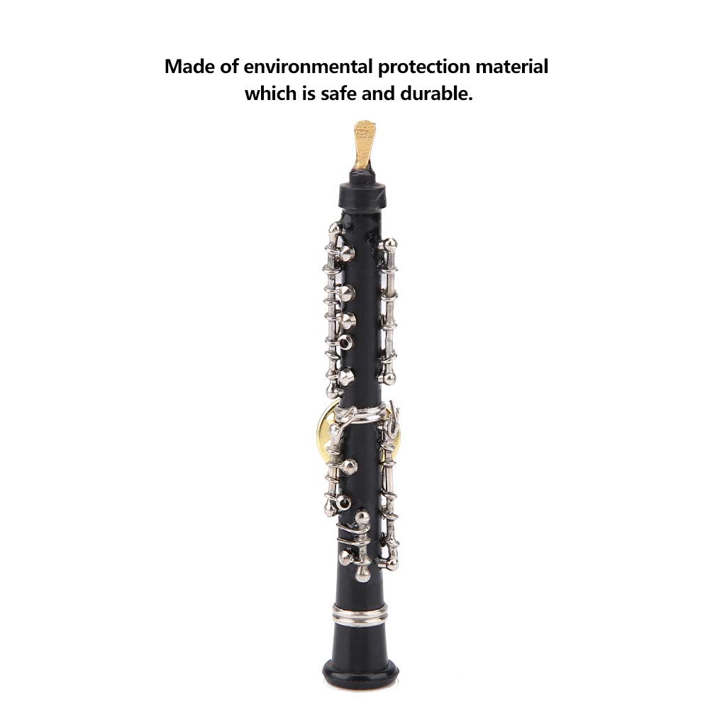 Hztyyier Oboe Forma Diseño Mini Instrumento Musical Broche de Moda con Estuche Forrado Terciopelo for Coleccionistas