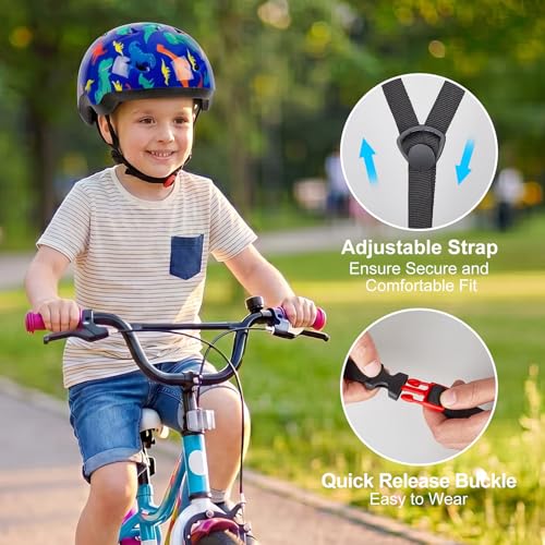 Image of Toddler Helmet, Baby Infant Kids Bike Helmet for Kids Age 1-3 /2-4 /3-5 /5-8 Adjustable Toddler Bike Helmets for Boys Girls for Scooter Skateboard Cycling
