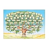 arbol genealogico para decorar pared 2. Muestra 6 generaciones de historia familiar y encuentra el regalo perfecto para tu familia. Nuestros pósteres atemporales están impresos en papel agradable de alta calidad, para que puedas entender fácilmente la historia de tus antepasados.