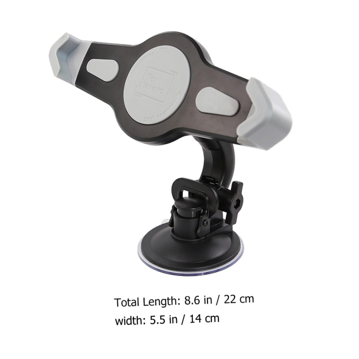 Supporto Tablet Auto con Attacco a Succhietto Forte per Porta Tablet in Abs Facile Installazione e Rimozione per Navigazione e Uso Veicolare