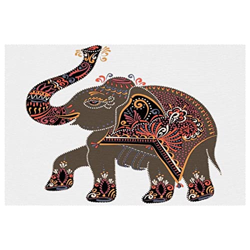 Sets de table motif éléphant pour une décoration de salle à manger - 2