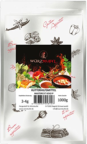 Kutterhilfsmittel MasterCut Gold P, Kutterhilfsmittel mit Phosphat. Für Brühwurst und Kochsalami. Beutel 1000g. (1 KG) Cover