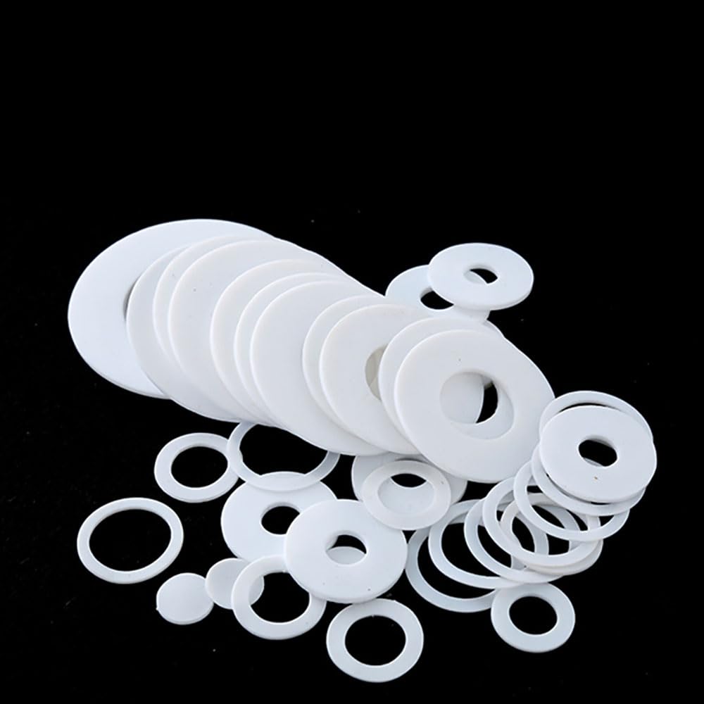 10 Guarnizioni Piatte In PTFE 3mm - Per Manometri E Applicazioni Chimiche