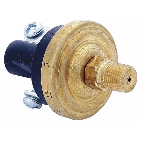 Pressure Switch, 1/8-27 in MNPT, SPST-NC, 1.1 to 3 psi, Standard Action, Mfr: 76061-B00000020-01-A