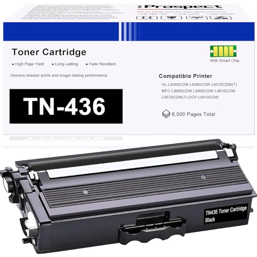 iPROSPECT TN436 Cartucho de tóner negro compatible TN436BK para Brother HL-L8260CDW, HL-L8360CDW, HL-L9310CDW, MFC-L8690CDW, MFC-L8900CDW, MFC-L8610CDW, MFC-L9570CDW, DCP-L8410CDW, DCP-L8410CDN