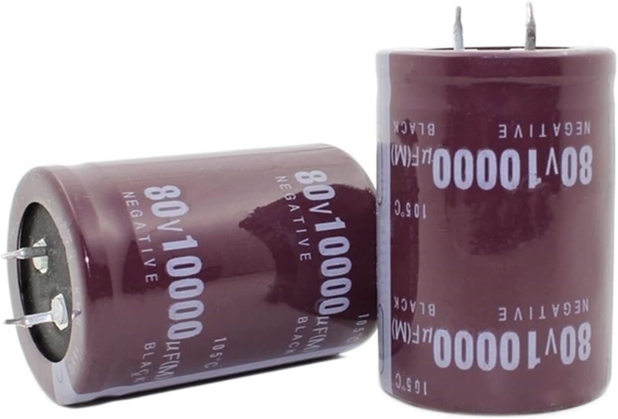 2PCS 80V10000uf 10000uf 80v Electrolytic Capacitor Radial 35x50mm