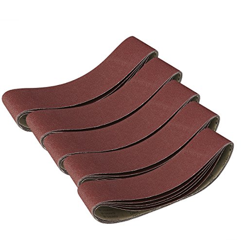 BESTOMZ Bandes abrasives pour Ponceuses à Bande 915 x 100mm - 5 Pièces