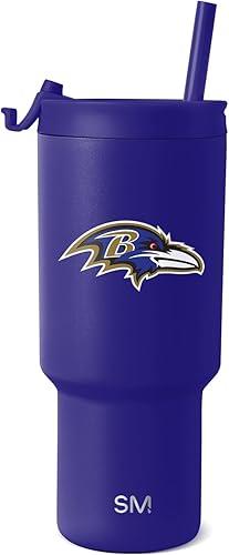 Simple Modern - Vaso de 30 oz con tapa abatible y tapa con pajita