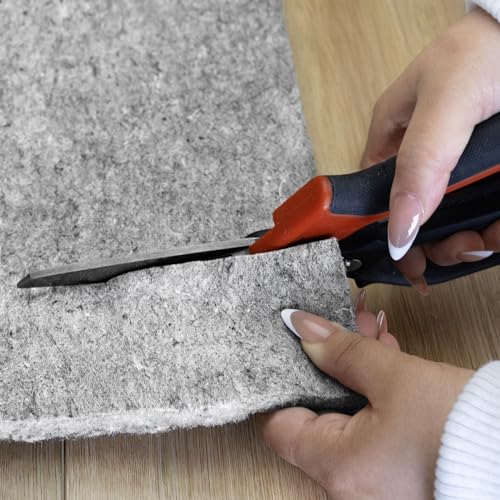 Image of RUGPADUSA - Dual Surface - 6'x9' - 1 /2 inch Thick - Felt + Rubber - Non-Slip Backing Rug Pad - Adds Comfort and Protection - for Hard Surface Floors