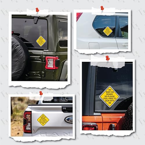 Image of THATS IT! No Baby on Board Stickers | Removable Decal Car Bumper | Indoor Outdoor Window Sticker | Vinyl Decal for Laptop, iPad | Waterproof & Long Lasting | TI - 320