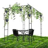 SIUING 118'' L x 79'' W x 90.5'' H Grape Vine Trellis - Large Outdoor Garden Arch Trellis, Plant Climbing Pergola, Used for Arbour Gazebo Trellis for Backyard Decoration