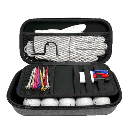 Bolsa de Viaje para Accesorios de Golf de Poliéster Ligero con Cremallera y Secciones 5