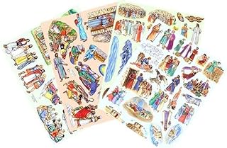 13 Jesus Bible Stories Parables Miracles Birth Crucifixion - Felt Figures for Flannel Board- You Cut Felt