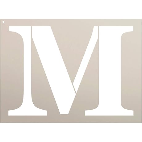 Letter Stencil - Choose Any Alphabet - Letter M (12 Inch)