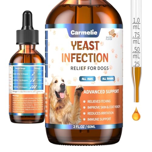 Natural Yeast Relief for Dogs, Supports Healthy Itch Relief, Dog Ear Discomfort Care, Itch Relief...