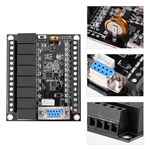 Controlador lógico programável PLC Regulador DC 24V FX1N-20MR Placa de controle industrial