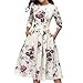Produktbild routinfly 2019 Neu Eingetroffen Damen Elegent Abendgesellschaft Kleid,Frauen Sommer Casual A Linie Vintage Prom Swing Kleid Druck Kleider Frau Party Night Plus Size Strand Sommerkleid
