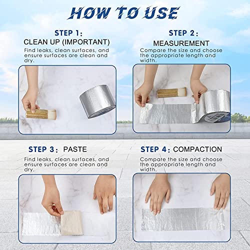 Image of Golden Bird Waterproof Flex Seal Flex Tape Super Strong Adhesive Sealant Tape for Any Surface, Stops Leaks (Silver)