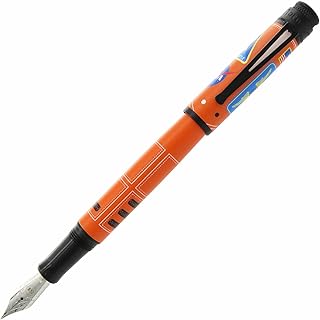 Retro 51 Tornado Fountain Pen, Escape, F nib - includes 2 black ink cartridges and ink converter (VRF-2174-F)