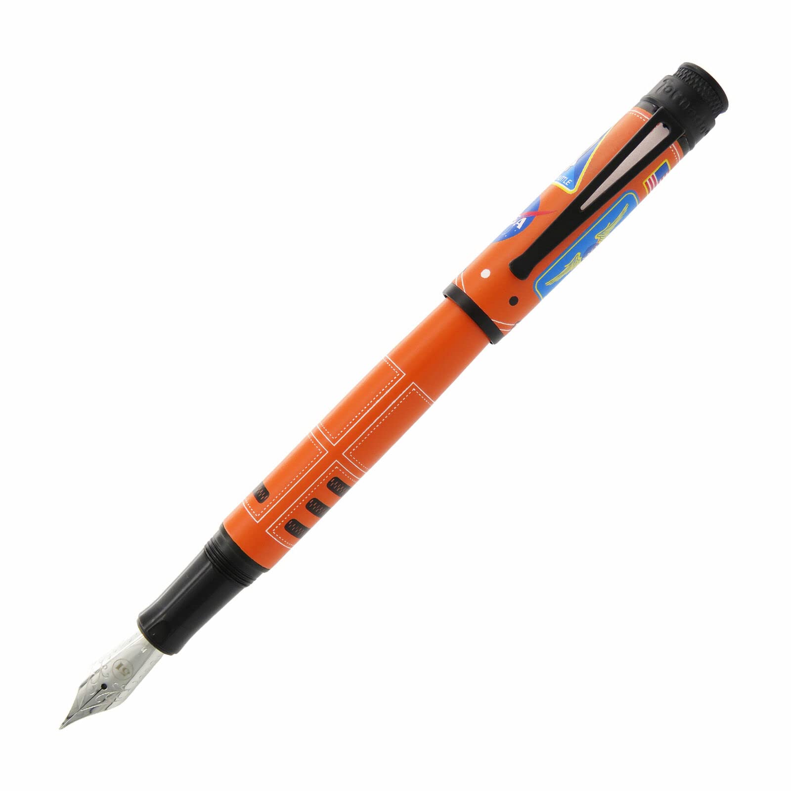 Retro 1951 Tornado Fountain Pen, Escape, F nib - includes 2 black ink cartridges and ink converter (VRF-2174-F)