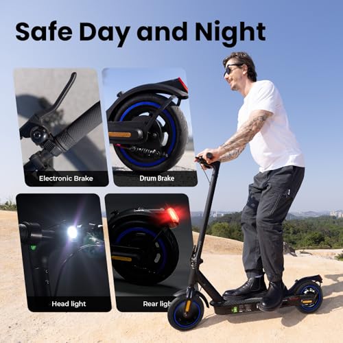 Image of Electric Scooters - Electric Scooter for Adults, 500W /1500W Motor, 18 /21 /25 Max MPH, 21 /28 Miles Range, APP Control, Cruise Control, Lightweight Foldable E-Scooter