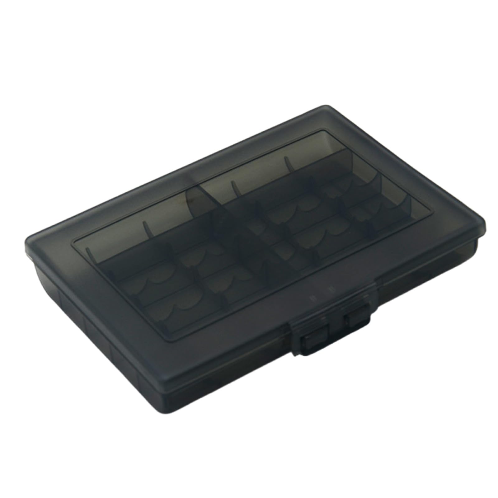 Supoion Black Battery Holder 10 Grids Aa Battery Holder Case Organizers Container Batteries Storage Box Holder Hard Case