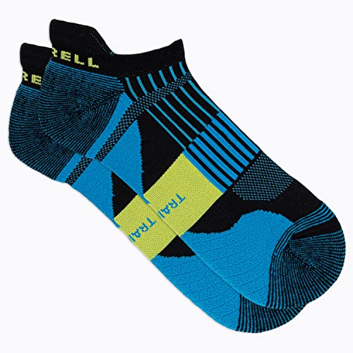 Image of Merrell Unisex Adult Men's and Women's Trail Running Cushioned Socks - Anti-slip Heel & Arch Compression