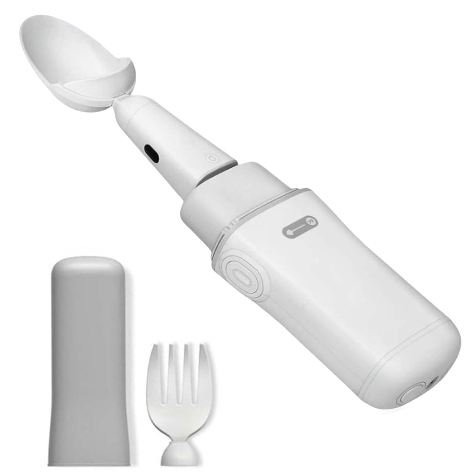 Cuchara Inteligente Anti-Temblor, Set Utensilios Mesa Estabilizadores para Temblores, Tecnología Adaptativa Control Vibración Portátil para Personas Mayores (Batería 180 Minutos)