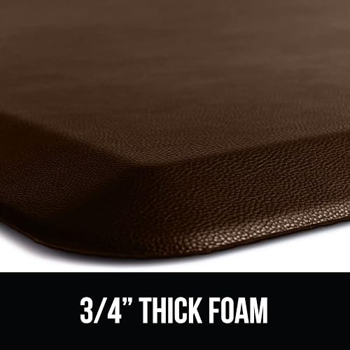 Miniatura 8 de GORILLA GRIP Comfortable Cushioned Kitchen Mats for Floor, Waterproof and Stain Resistant Soft Top, 3/4 Inch Thick Ergonomic Standing Desk Anti Beige
