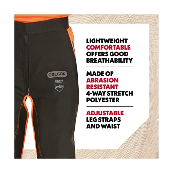 Oregon Herren 575780 Universal Typ A Sicherheits Leggings f r Kettens ge nur Vorderschutz , Schwarz, Einheitsgröße EU – Bild 4
