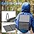 MARBERO 21W Foldable Solar Panel with USB-C USB-A Outputs for Phones, Power Banks, Tablets, Portable Solar Charger Waterproof for Camping, Hiking, Backpacking, Power Outage
