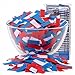 Red/White/Blue Tissue Confetti For Poppers, Launchers, Art Projects, Gender Reveal
