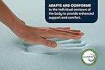 Surmatelas en mousse à mémoire de forme Serta ThermaGel, 3 pouces, Twin XL, bleu