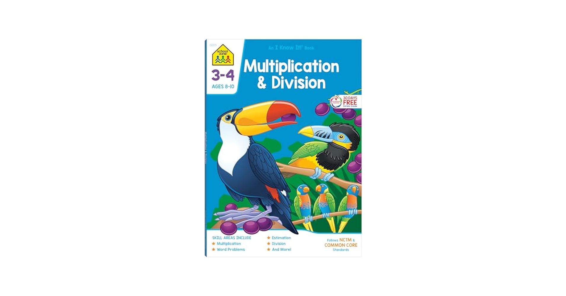 School Zone Multiplication & Division Workbook: 64 Pages
